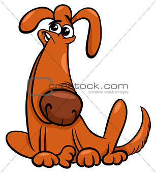 funny dog cartoon comic character
