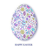 floral easter egg