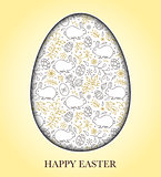Greeting easter card