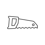 Hand saw outline icon
