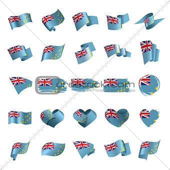 Tuvalu flag, vector illustration