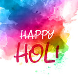 Colourful holi background with watercolour texture 