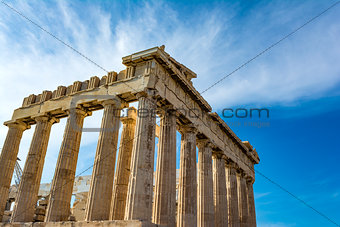 Parthenon temple in Acropolis of Athens, Greece