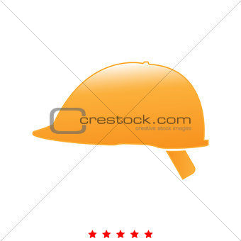 Safety helmet it is icon .
