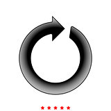 Circle arrow it is icon .