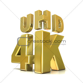 Ultra HD (high definition) resolution technology. 4K concept. 3D