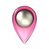 Pink map pointer 3D