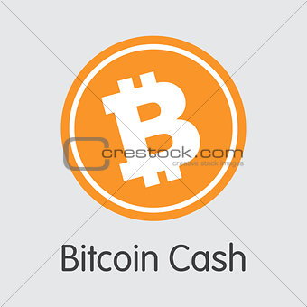 Bitcoin Cash - Icon of Virtual Currency.