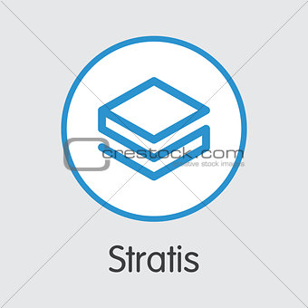 Stratis - Cryptocurrency Logo.