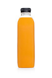Bottle of healthy fruit orange juice smoothie