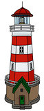 The old stone lighthouse