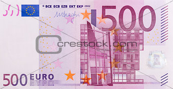 Banknote of five hundred euro.