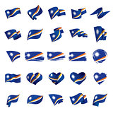 Marshall Islands flag, vector illustration