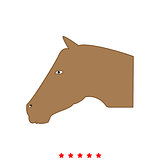 Horse head it is icon .