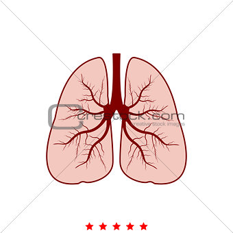 Lungs it is icon .