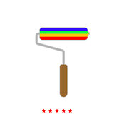 Paint roller it is icon .