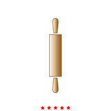 Rolling pin it is icon .