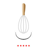 Whisk it is icon .