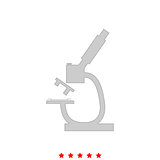 Microscope it is icon .