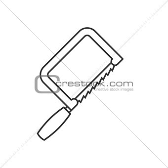 Fretsaw outline icon