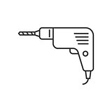 Drill outline icon