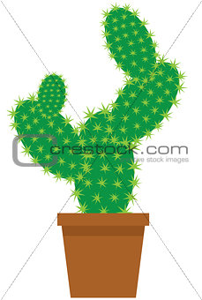 Vector Cartoon Cactus 