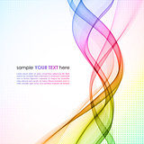 Abstract colorful vector waved background