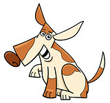 funny spotted dog cartoon comic character
