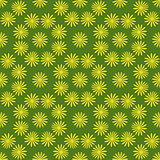 Flower seamless pattern bright green colors