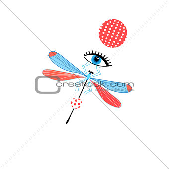 Dragonfly graph and eye 