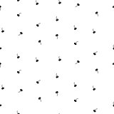 Tiny simple floral seamless simple vector pattern.