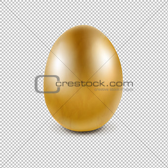 Golden Egg Isolated Transparent Background