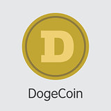 DogeCoin - Cryptocurrency Logo.