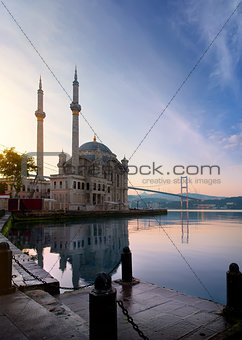 Ortakoy Mosque at dawn