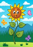 Happy sunflower theme image 2