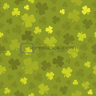 Three leaf clover seamless background 3
