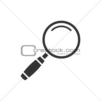Magnifying glass black icon