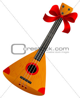 Balalaika Russian retro national traditional musical instrument. Stringed musical instrument