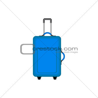Travel suitcase in blue design