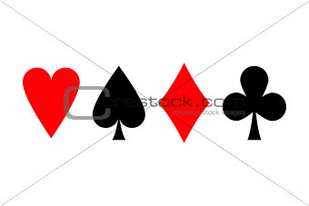 Suit of playing cards.