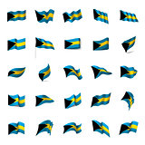Bahamas flag, vector illustration