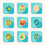 Easter eggs icons