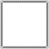 Black frame with swirl lines