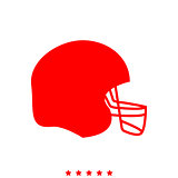 American football helmet it is icon .