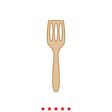Kitchen spatula it is icon .