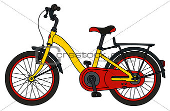 The funny yellow bicycle