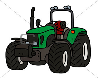 The green tractor