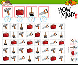 how many tools and objects counting game