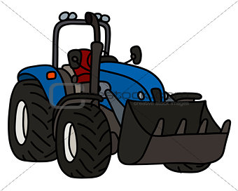 The blue small loader