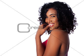 Face of beautiful smiling woman